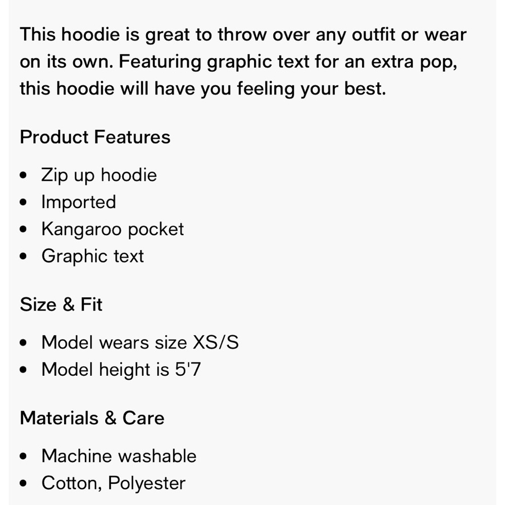 Edikted Everything’s OK Oversized Zip Up Hoodie, Women size medium/large - Picture 9 of 13
